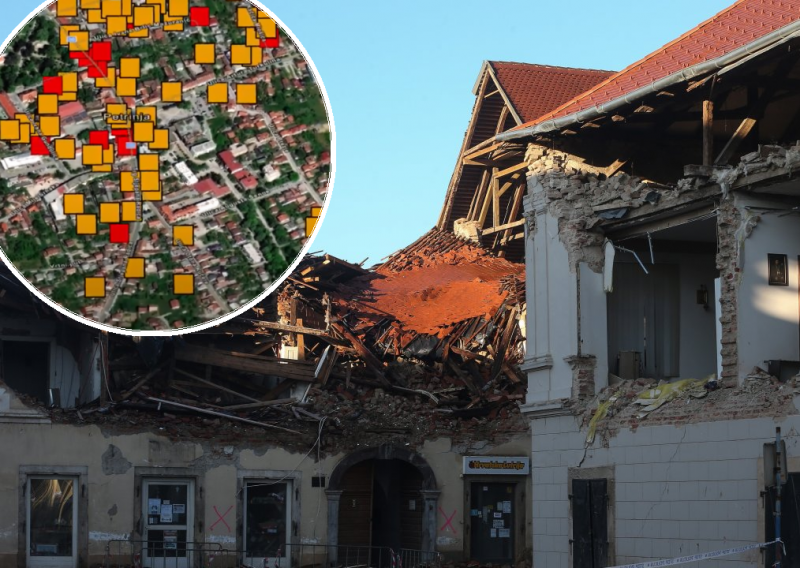 [VIDEO] Pogledajte interaktivnu kartu koja otkriva oštećenja svake kuće u Petrinji, Sisku i Glini, a za koju su podaci dobiveni satelitom i dronovima