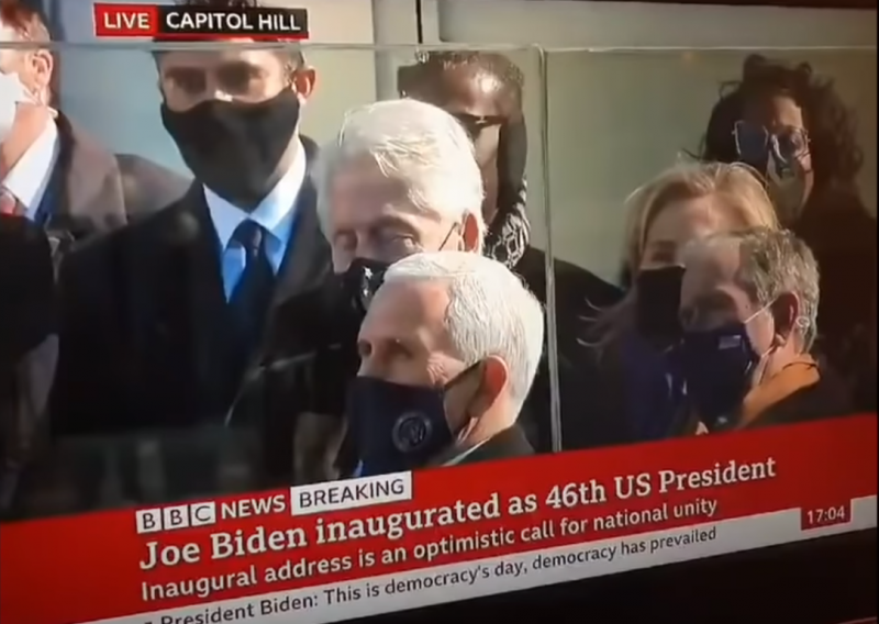 [VIDEO] Clinton zadrijemao tijekom Bidenove inauguracije