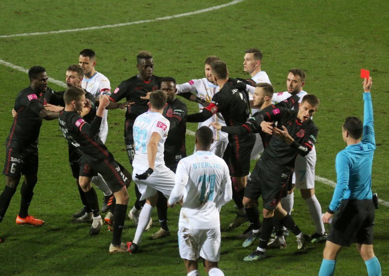 [VIDEO/FOTO] Gorica je opet pobijedila Rijeku; Andrijašević zabio autogol, a sam kraj utakmice obilježila je tučnjava na terenu