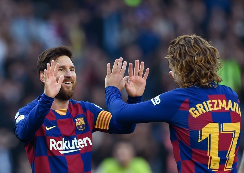 Messi i Griezmann odveli Barcelonu do teške pobjede kojom su Katalonci preskočili Real i zauzeli drugo mjesto na prvenstvenoj ljestvici