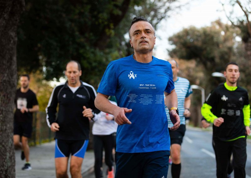 [VIDEO] Splitski maratonac Kristijan Sindik krenuo u svoju plemenitu misiju; počeo je 295 kilometara dug put za Odjel dječje onkologije KBC-a Split