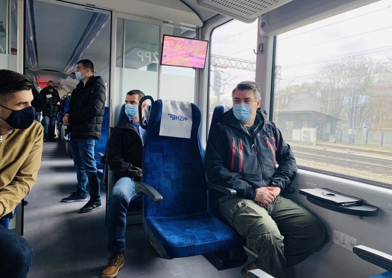 Milanović putovao u Sisak vlakom, obići će i Nebojan te Petrinju