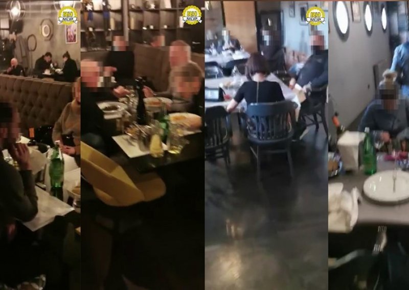 [VIDEO] Objavljena snimka racije u restoranu na Trešnjevci, zatečene čak 34 osobe