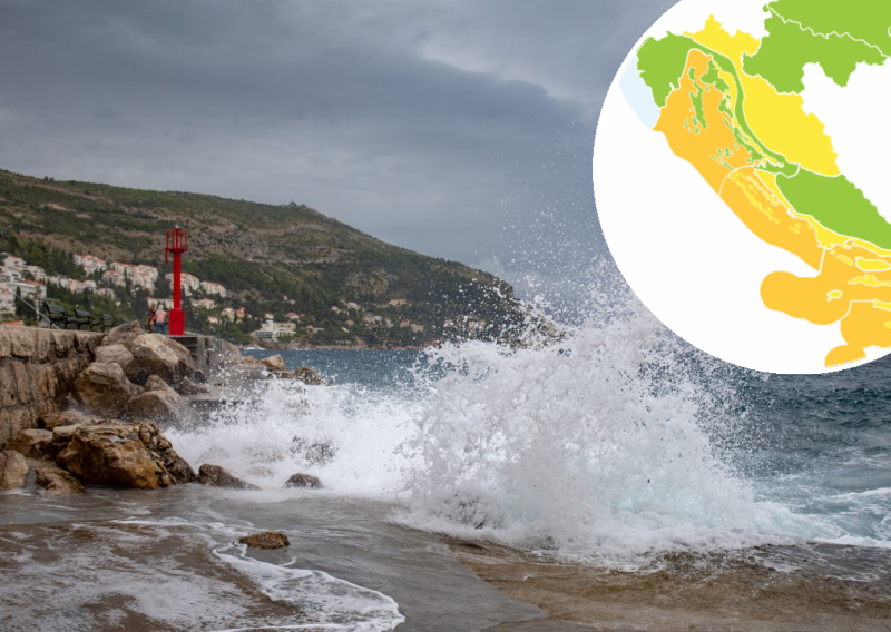 DHMZ za Jadran izdao narančasti meteoalarm zbog jakog juga, u ostatku zemlje promjenjivo oblačno, sljedeći tjedan ponovno zahlađenje