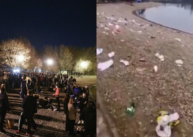 [VIDEO/FOTO] Hrpa smeća uz jezero: Pogledajte što je ostalo iza studenata koji su tulumarili na Jarunu