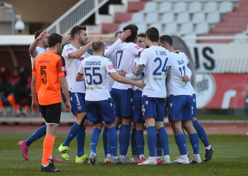 [VIDEO/FOTO] Hajduk uz dva sretna gola stigao do treće uzastopne prvenstvene pobjede i četvrtog mjesta na tablici