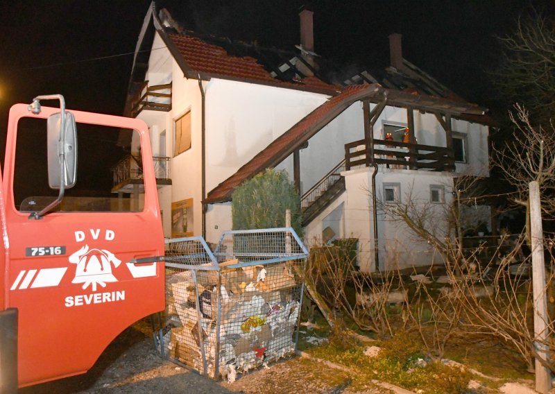 U požaru kod Bjelovara izgorjela obiteljska kuća