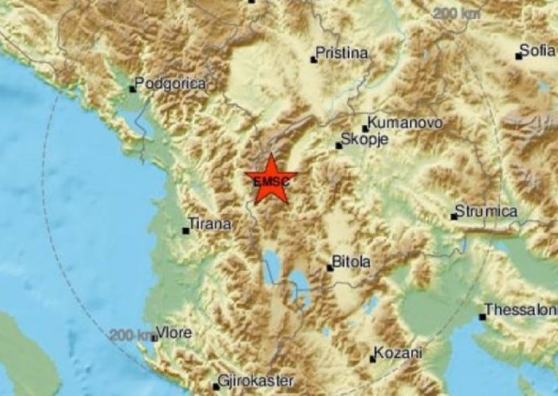 Sjevernu Makedoniju prodrmala dva jaka potresa