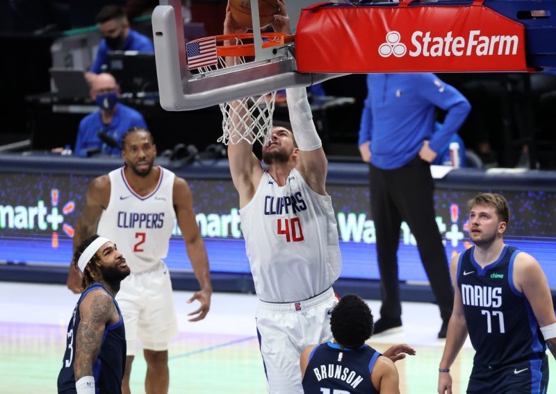 Visoki Hrvat Zubac odigrao najbolju utakmicu sezone; pogledajte kako je zakucavanjima uništio Dallas i Slovenca Dončića koji se opet upisao u povijest NBA-a