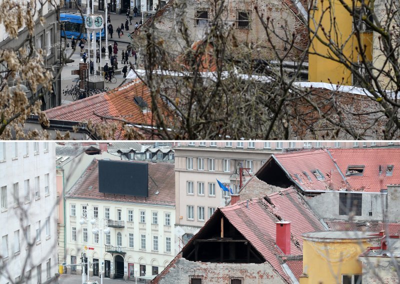 [FOTOPRIČA] Ovako Zagreb izgleda danas, a ovako je izgledao 22. ožujka prošle godine nakon potresa