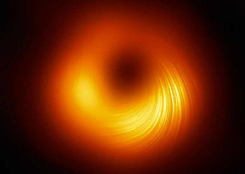 [FOTO] Detaljan pogled u ponašanje svemirskog čudovišta: Snimka crne rupe M87 otkriva sirovu snagu njenog opasnog magnetskog polja