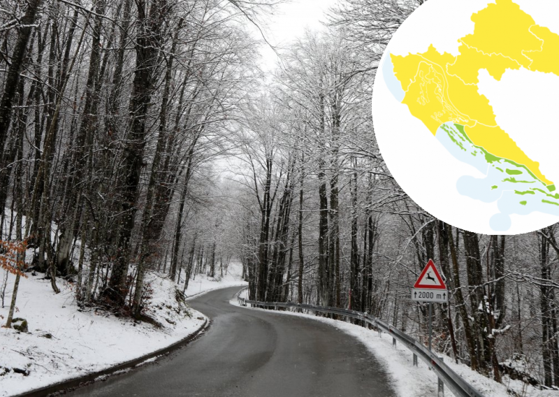 Meteoalarm: Temperature će drastično pasti uz novi snježni pokrivač, moguće su tuča i pijavice