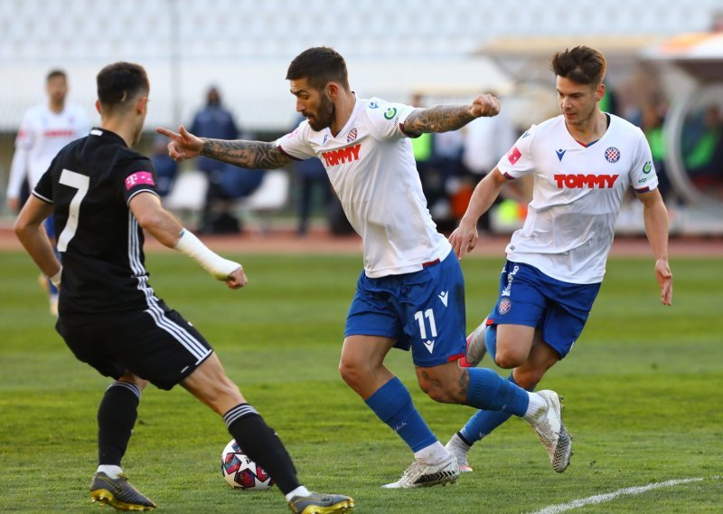 [VIDEO/FOTO] Hajduk se spasio u dramatičnoj završnici; dva gola za 'farmaceute' zabio je Ivan Krstanović, kao i spasitelj 'bilih' Nayir Umut