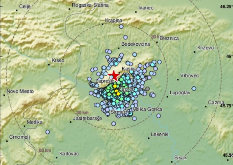 Slabiji potres zatresao Zagreb, epicentar kod Markuševca