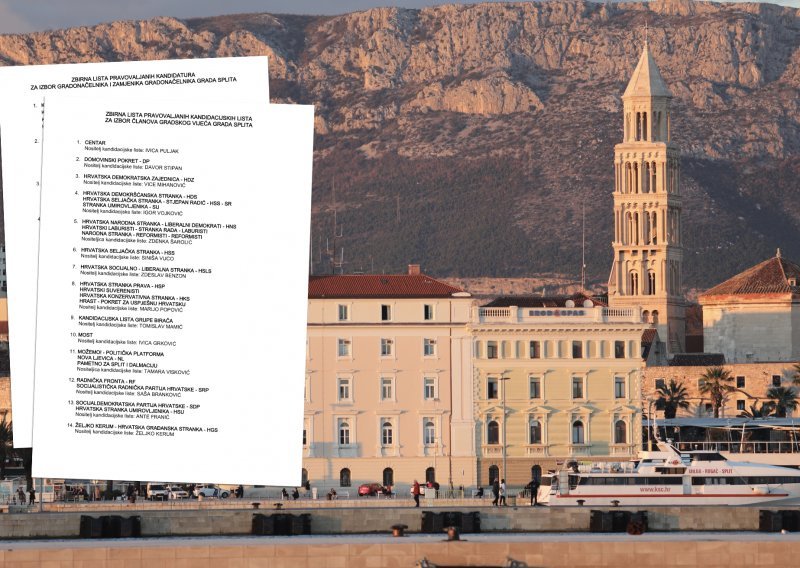 [DOKUMENT] Gusto pred izbore u Splitu. Tko će od 11 kandidata biti novi poteštat? U igri za splitsko Gradsko vijeće čak 14 lista