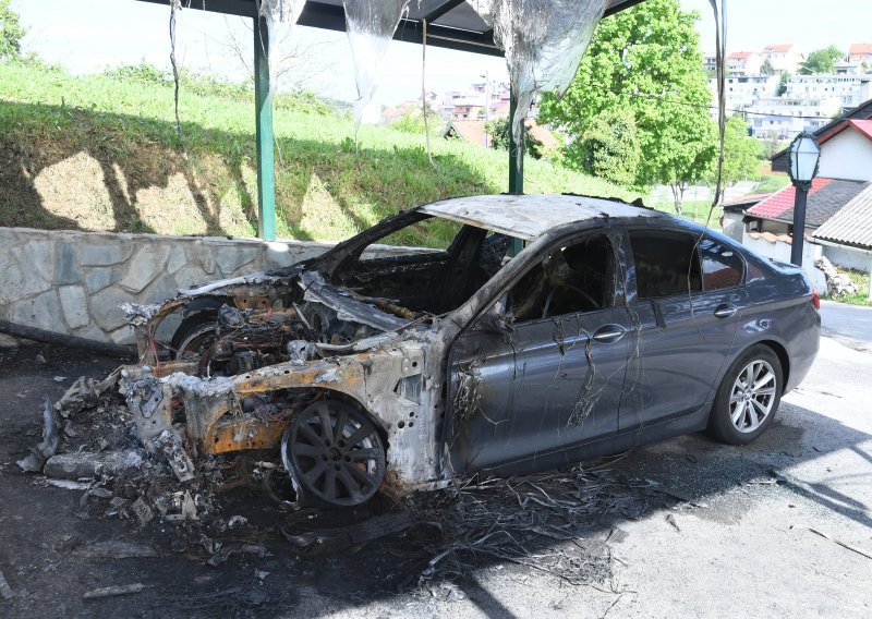 Policija traga za odgovornima za palež BMW-a kod sljemenske žičare