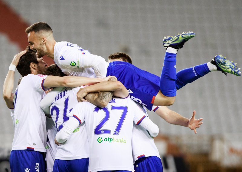 [VIDEO/FOTO] Razigrani Hajduk na Poljudu razbio nemoćnu Goricu; 'bili' su zabili četiri gola i posao završili već u prvom poluvremenu