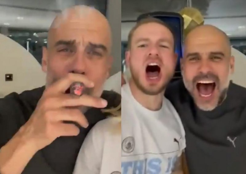 Pep Guardiola snimljen na ludoj proslavi na kojoj je bilo alkohola, cigara i pjesme, a novinarima je kasnije priznao što ga je začudilo: Stvarno ne znam zašto je to tako