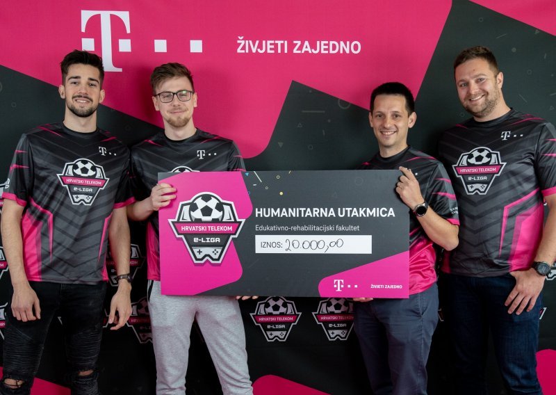 U humanitarnoj utakmici Hrvatski Telekom e-Lige prikupljeno 20.000 kuna za Edukacijsko-rehabilitacijski fakultet