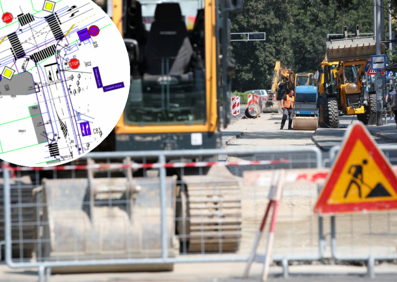 Prometno zagrebačko raskrižje ide u obnovu, pješaci ostaju bez dijela nogostupa