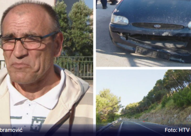 [VIDEO] Kamena gromada strmoglavila mu se na automobil kod Vrpolja, šokirani vozač opisao trenutak potresa za koji je doznao nakon telefonskog poziva
