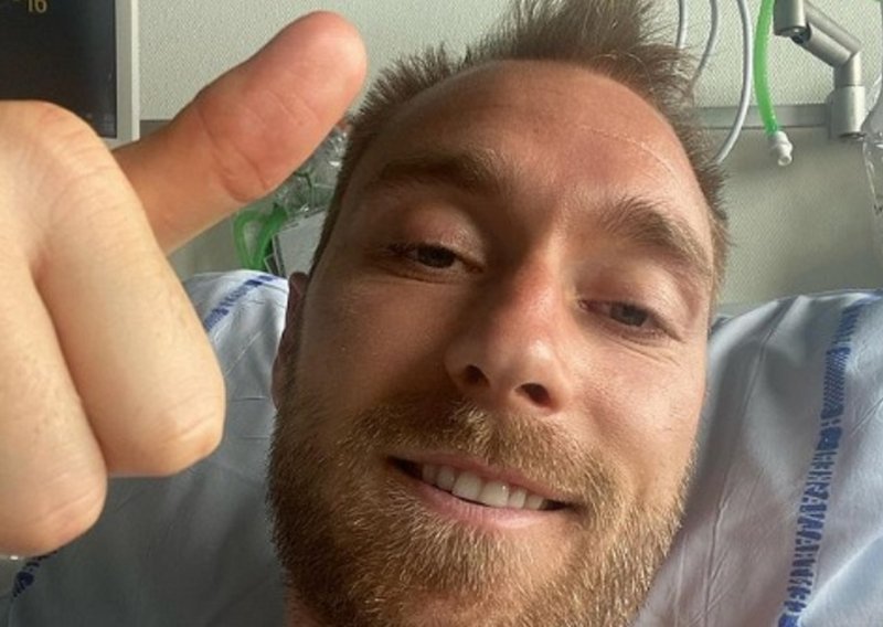 Ovo je prva fotografija Christiana Eriksena iz bolničkog kreveta; nesretni je Danac otkrio kakvo je njegovo trenutno stanje...