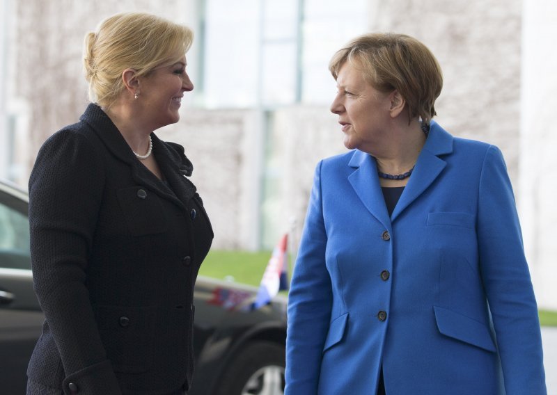 Hrvatska predsjednica oštro napala Merkel zbog 'politike kaosa'