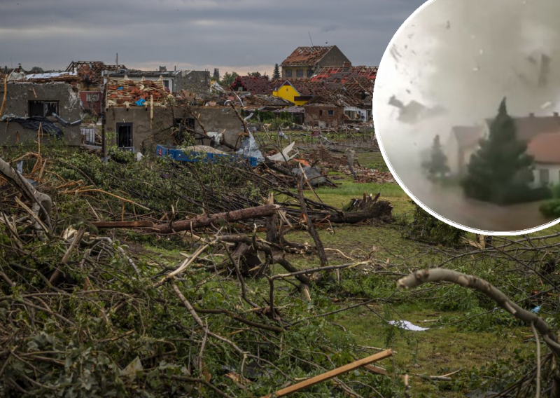 [VIDEO] Pojavila se najnevjerojatnija snimka iz Češke: Čovjek nije ispuštao mobitel iz ruku niti kada mu je tornado stigao pred prozor. Policija poručila: Hvala ti, Radovane, hrabar si čovjek