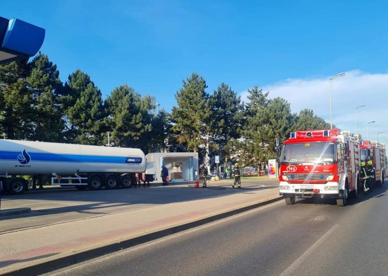 Zatvoren dio Zagrebačke avenije, na benzinskoj postaji došlo do istjecanja plina