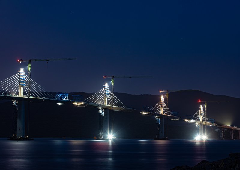 [FOTO] Zna se datum ugradnje zadnjeg dijela Pelješkog mosta