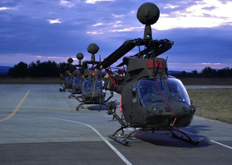 Moćni helikopteri Kiowa Warrior stigli u bazu Zemunik