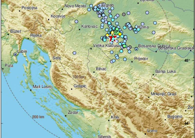 Umjeren potres od 3,5 po Richteru zatresao Banovinu