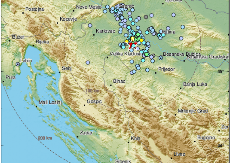 Novi slabiji potres kod Siska
