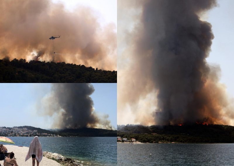 [FOTO/VIDEO] Borba s vatrenom stihijom na Čiovu: Sedam sati je gotovo stotinu vatrogasaca gasilo požar dok ga nisu stavili pod kontrolu