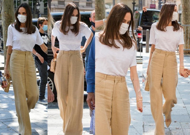 Kraljica modnog minimalizma u Parizu: Angelina Jolie zna kako običnu bijelu majicu učiniti elegantnom