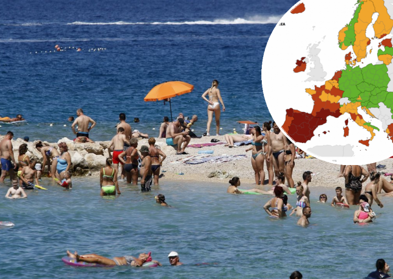 Stigla nova karta ECDC-a, poznato kako stoji Hrvatska i kakvo je stanje u turističkoj konkurenciji