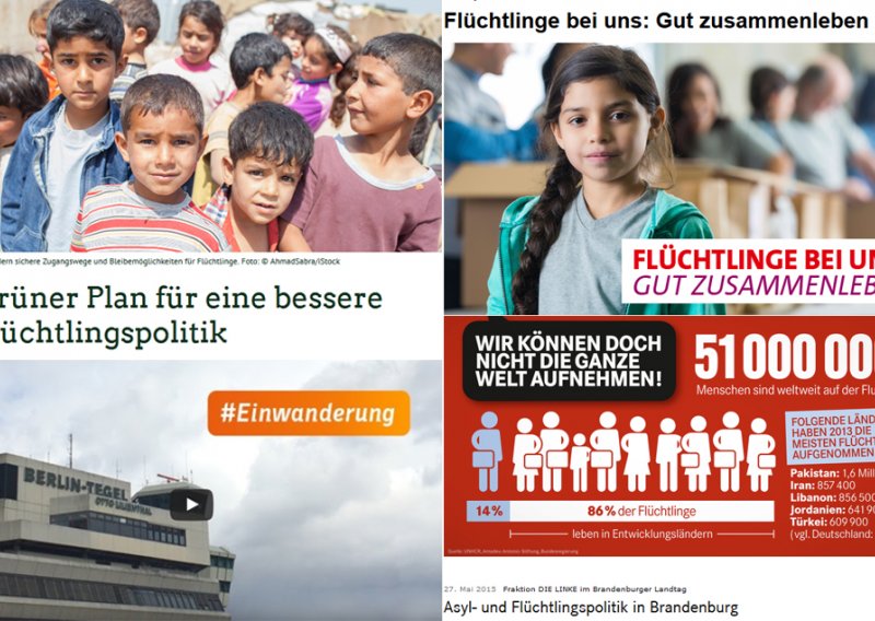 U Njemačkoj stranke govore o izbjeglicama, u Hrvatskoj o prošlosti