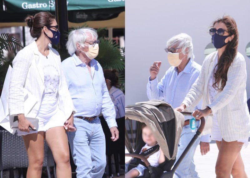 [FOTO] Bernie Ecclestone stigao u Trogir: Jednogodišnjeg nasljednika ostavio je dadiljama pa suprugu Fabianu poveo u romantičnu šetnju gradom
