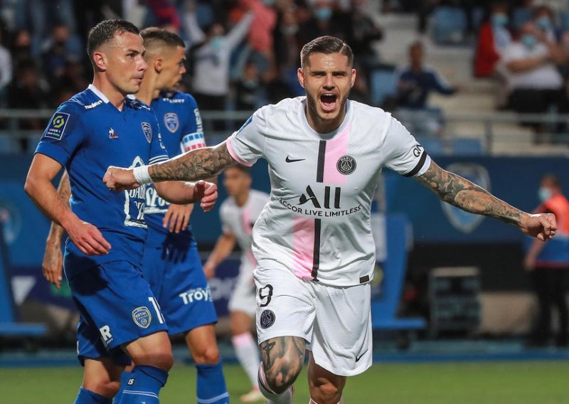 Troyes pošteno namučio PSG, a Lyon je kiksao na domaćem terenu; Mauro Icardi spasio Parižane blamaže