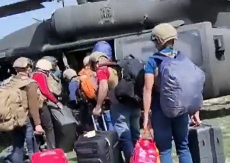 Bijeg helikopterom: Hrvat poslao ekskluzivne snimke spašavanja iz Afganistana