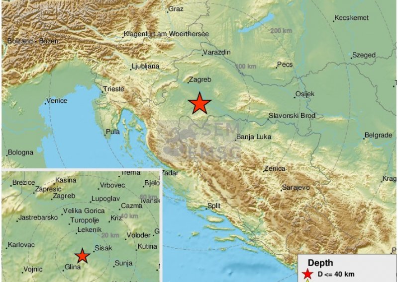 Prilično jak potres od 4.2 po Richteru kod Petrinje: Osjetio se i u Zagrebu, Zagorju, Međimurju...Uslijedilo je i naknadno podrhtavanje