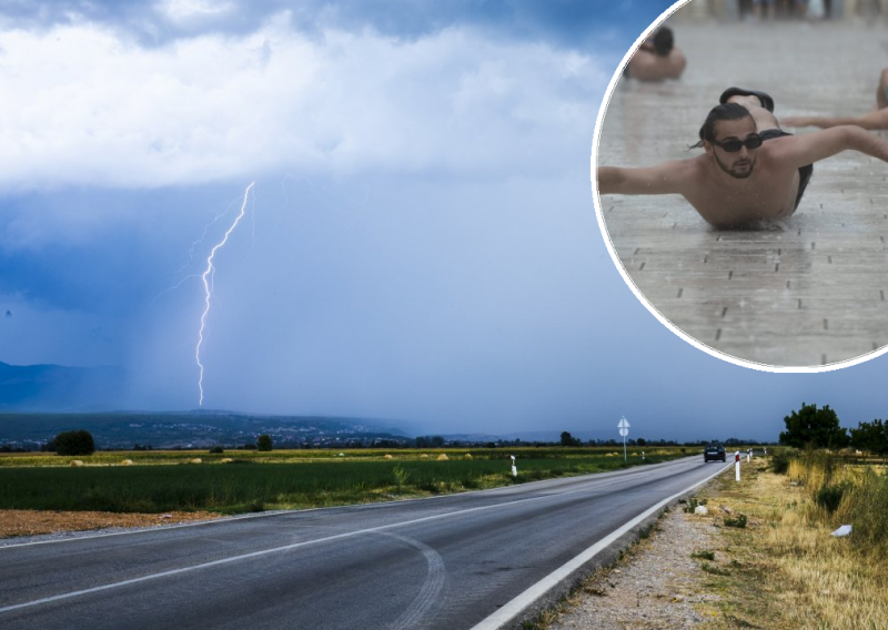 [VIDEO] Nevrijeme protutnjalo Dalmacijom, kod Lovreća uhvaćena i pijavica. U Splitu ulovljen nevjerojatan prizor