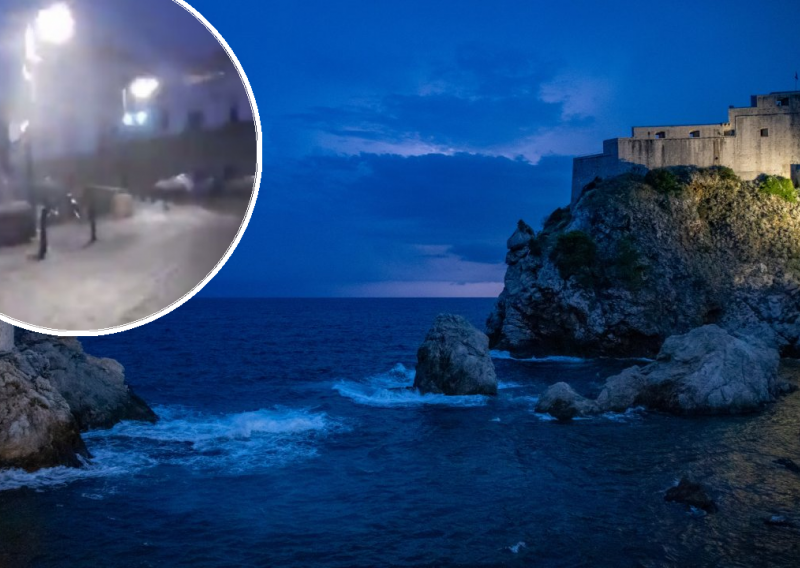 [VIDEO] Kiša potopila južnu Dalmaciju, negdje palo preko 50 litara po četvornom metru; evo kako je to izgledalo u Dubrovniku
