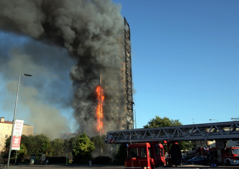 Zgrada u Milanu stara svega deset godina izgorjela kao londonski Grenfell Tower