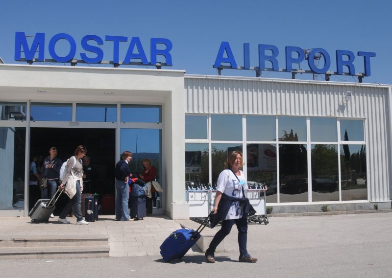 Kroz zračnu luku u Mostaru u 2021. prošlo svega 516 putnika