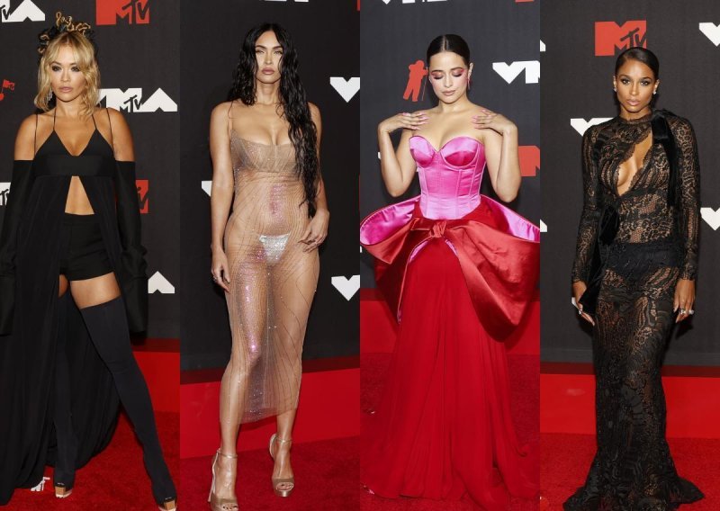 Od prozirnih haljina do izazovnih kreacija: Dodjela MTV-jevih glazbenih nagrada ostat će zapamćena po doista odvažnim modnim kombinacijama