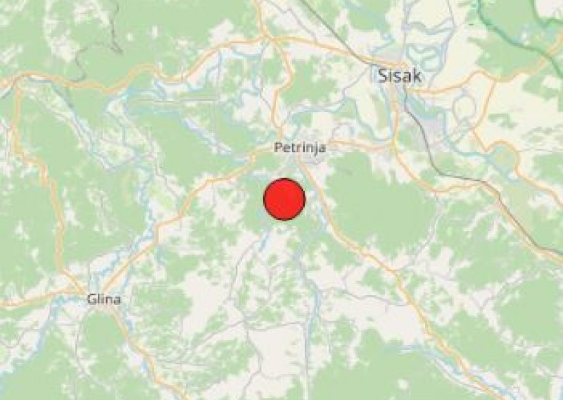 Potres kod Petrinje, magnituda 3.1 prema Richteru