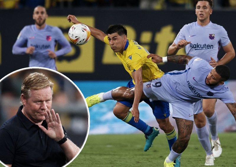 Novi kiks Barcelone; s igračem manje Barca je spašavala bod kod slabašnog Cadiza, a crveni karton dobio je i trener Ronald Koeman