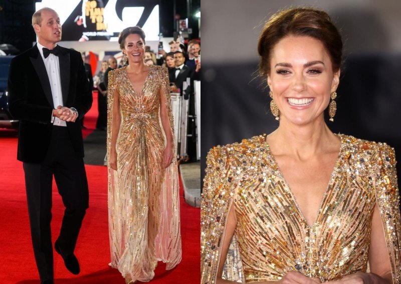 Poput grčke božice: Kate Middleton sve je iznenadila blještavim izdanjem na premijeri filma