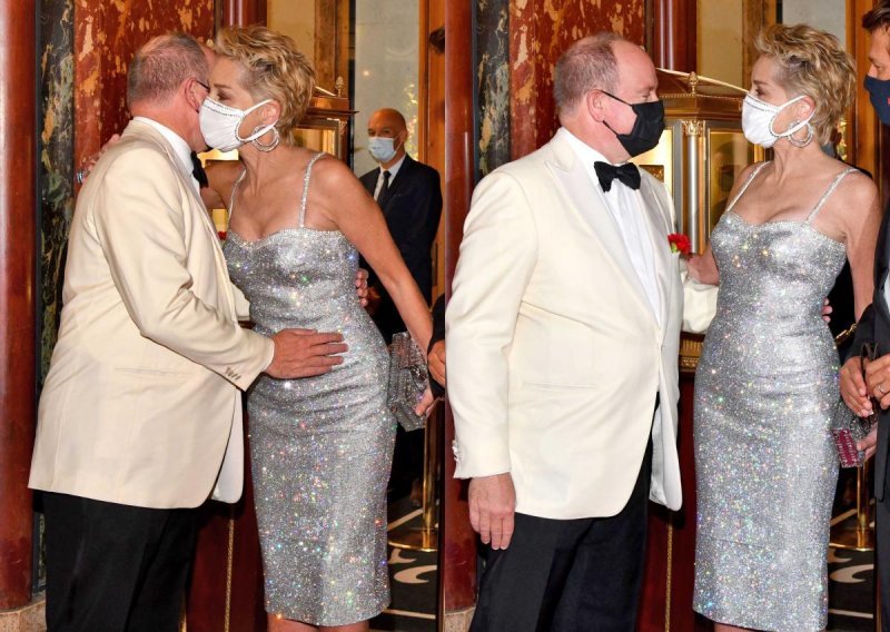 Princ Albert na gala večeru stigao u pratnji Sharon Stone: Je li tim potezom poslao skrivenu poruku svojoj supruzi?